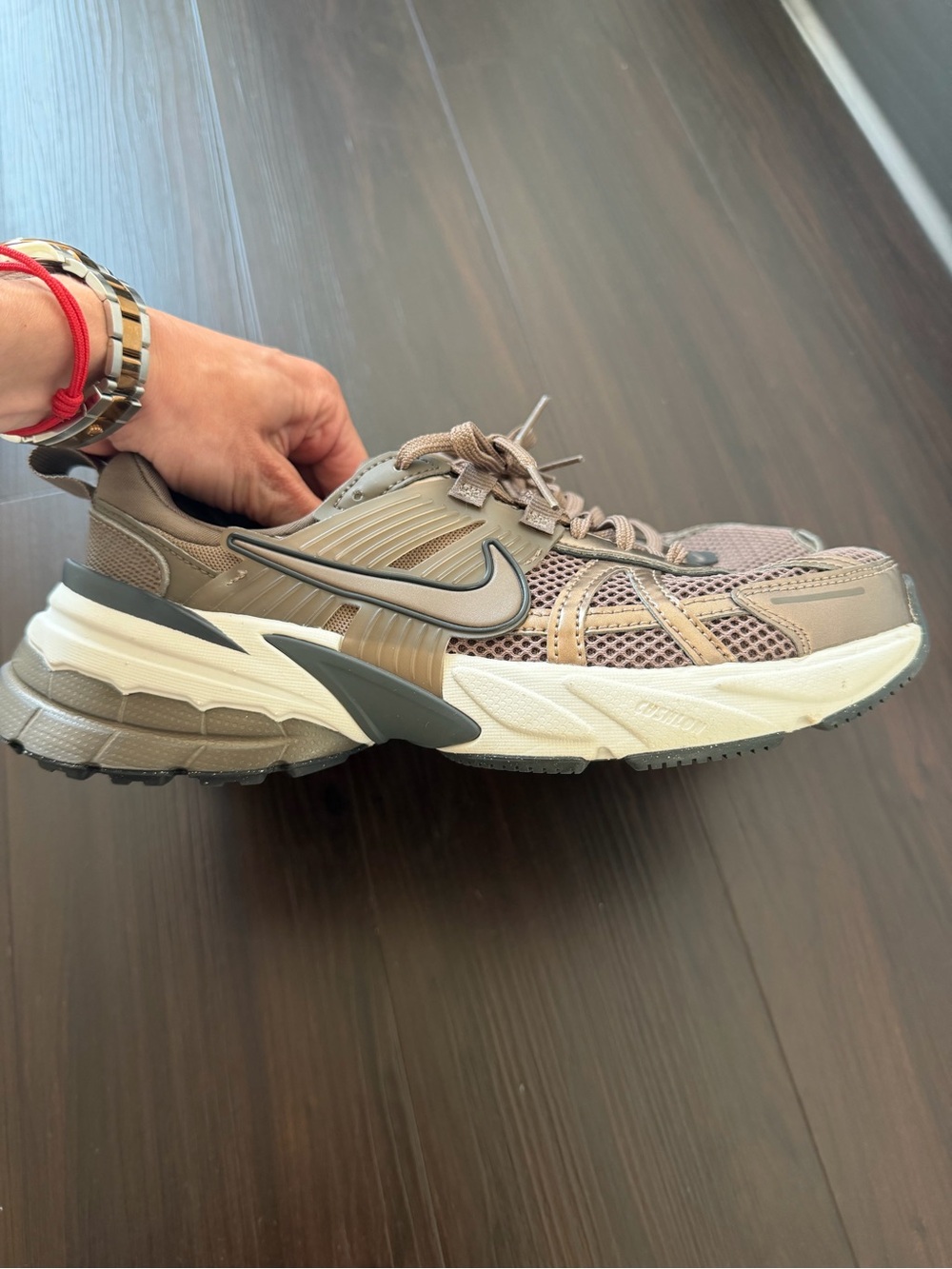 Nike V2K Run Sneakers – Mink Brown | Womens 8.5 | Like New